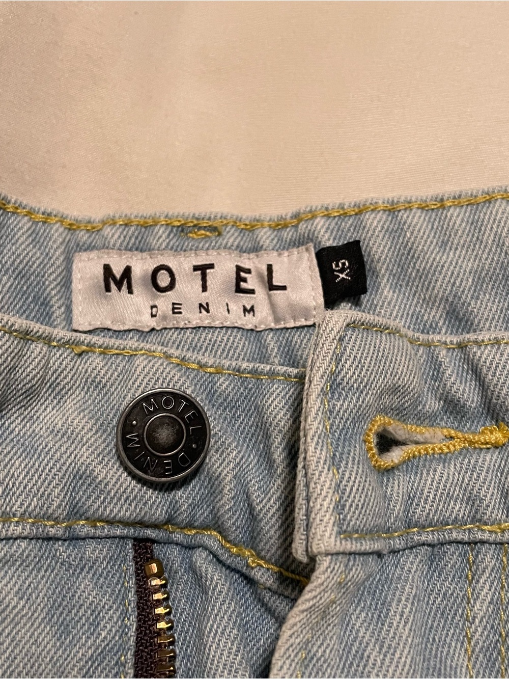 Motel Rocks Light Blue Skinny Jeans